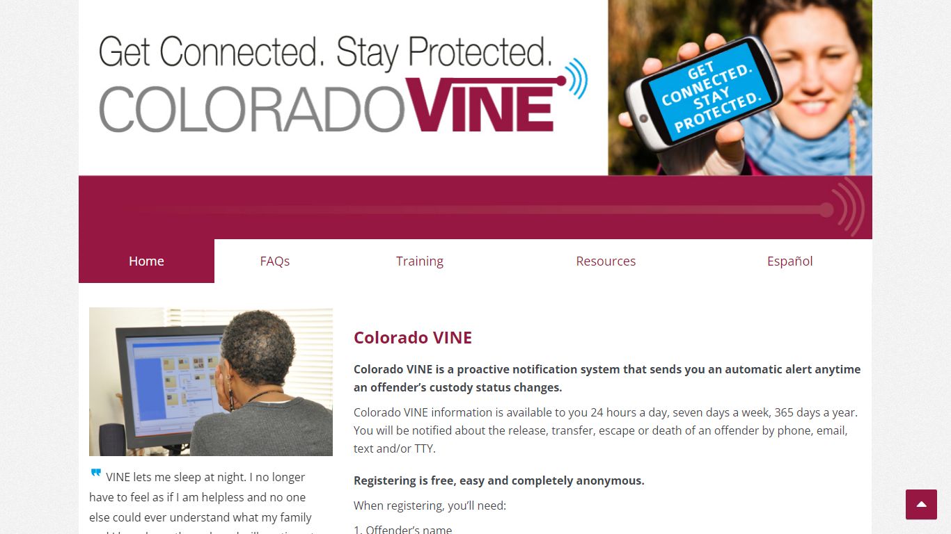 Colorado VINE – Get Connected. Stay Protected